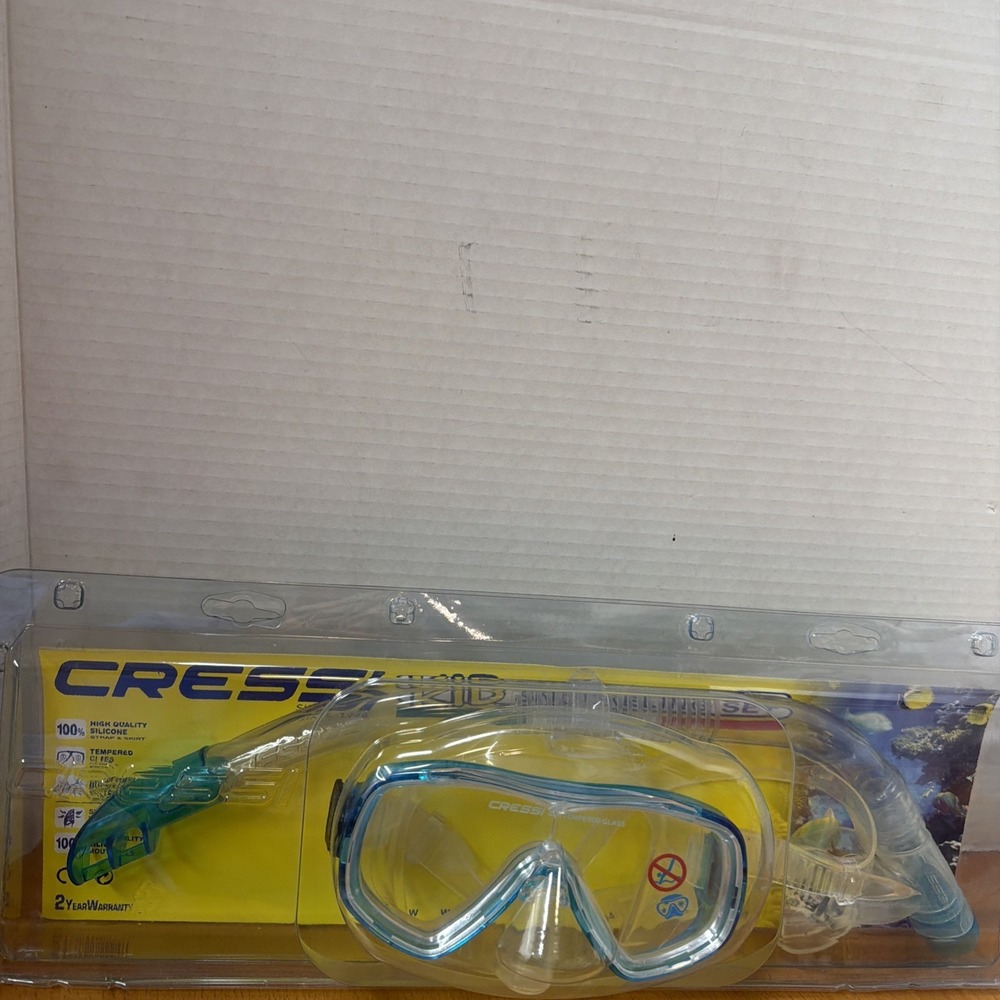 CRESSI KIDS SNORKELING SET Size M~NEW~ MADE IN ITALY